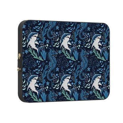 Midnight Reef | Shark Print Laptop Case