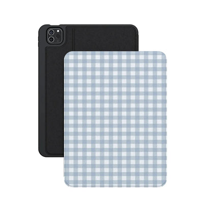 Pastel Picnic | Blue Gingham iPad Case