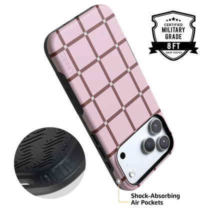 Uptown Gridlock | Pink Checkerboard Case