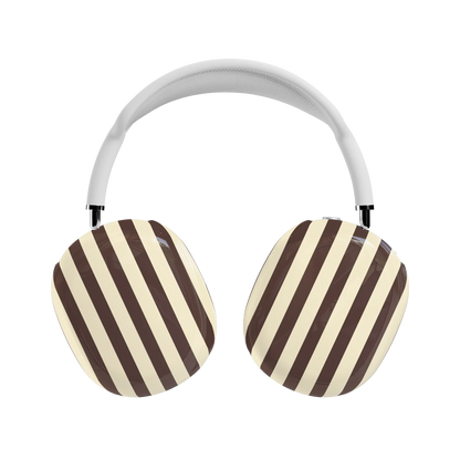 S'more Stripes | Brown Striped AirPods Max Case