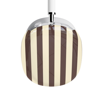 S'more Stripes | Brown Striped AirPods Max Case