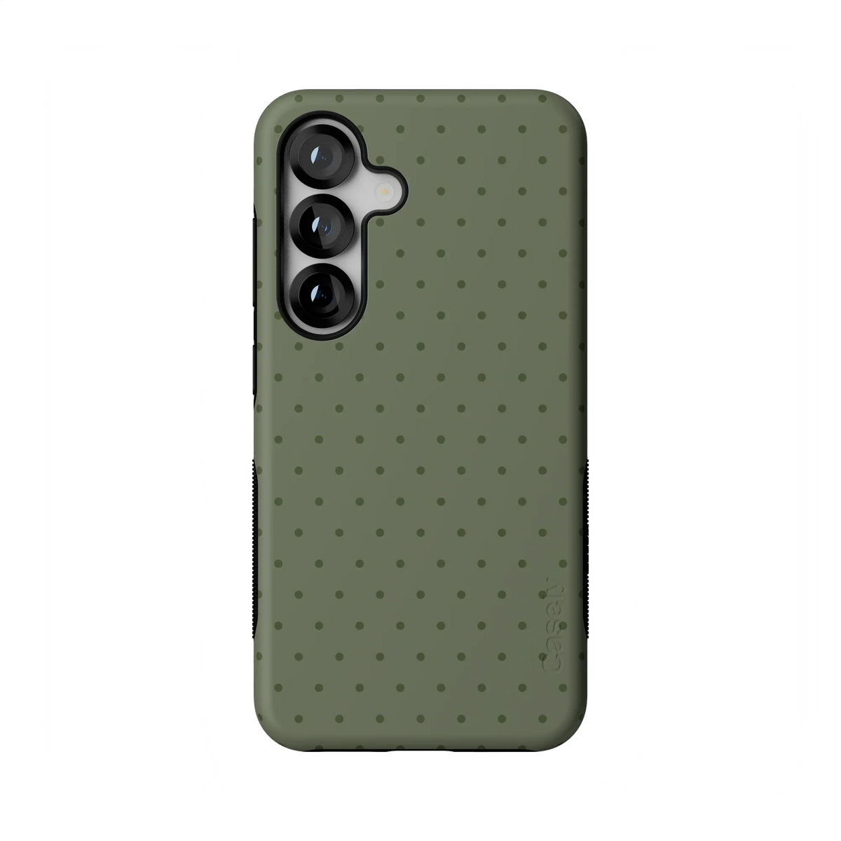 On the Dot | Olive Green Polka Dot Case