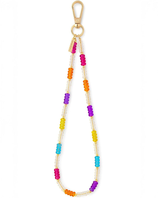 Rainbow Beaded Wristlet Phone Chain | Love Island x casely