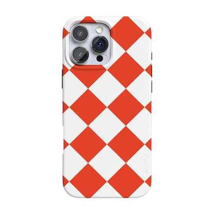 Red Checkerboard | High Contrast Design Case