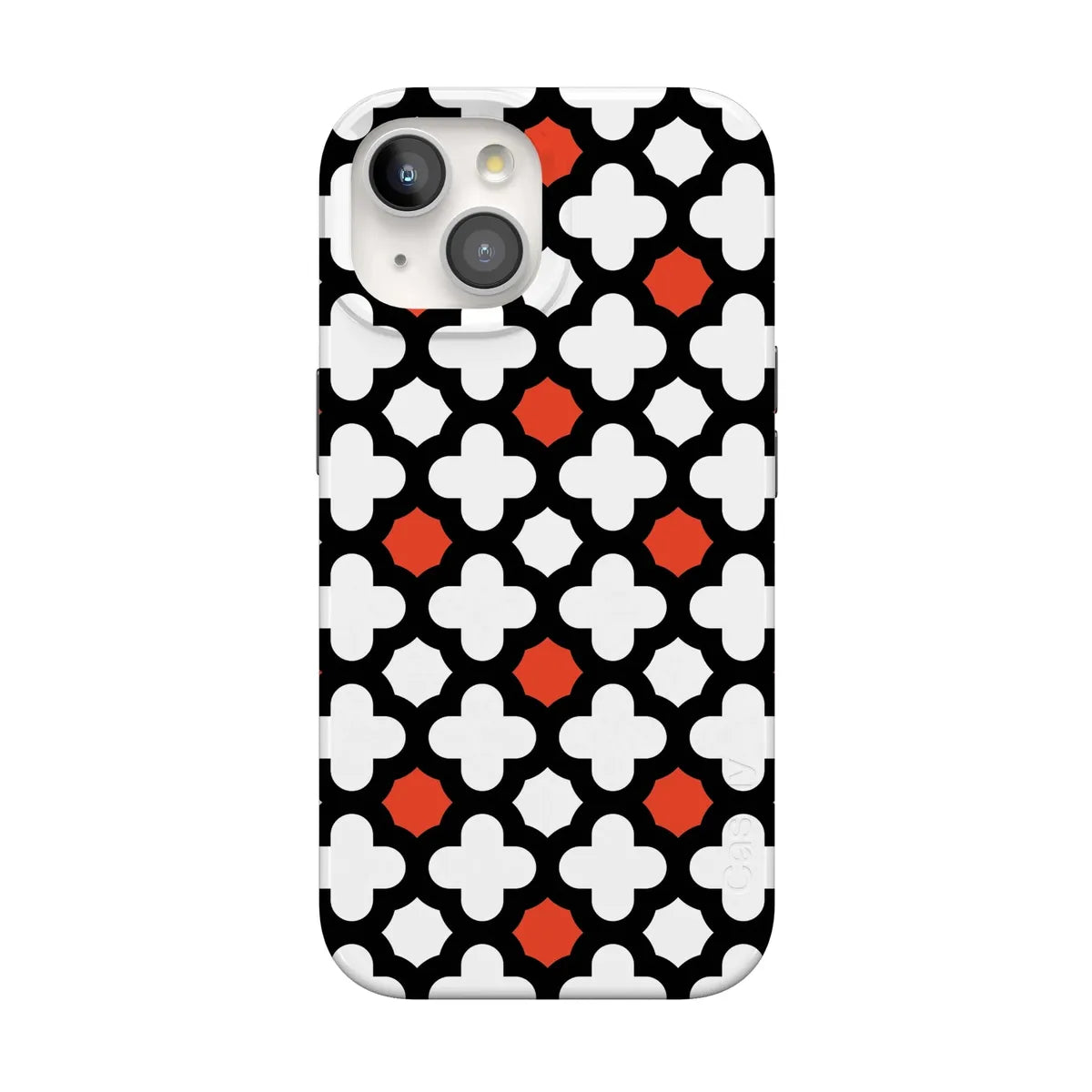 Red Lattice Tile | High Contrast Design Case