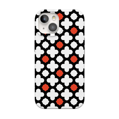 Red Lattice Tile | High Contrast Design Case