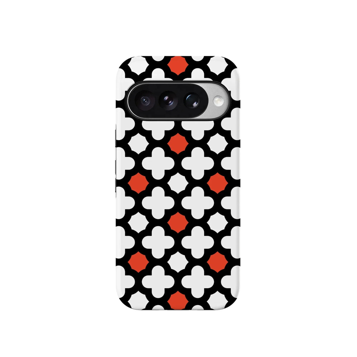 Red Lattice Tile | High Contrast Design Case
