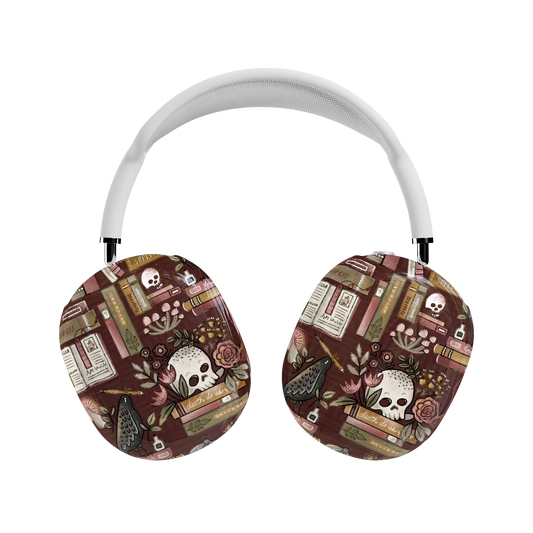 Gothic Noir | Spooky Bookshelf AirPods Max Case