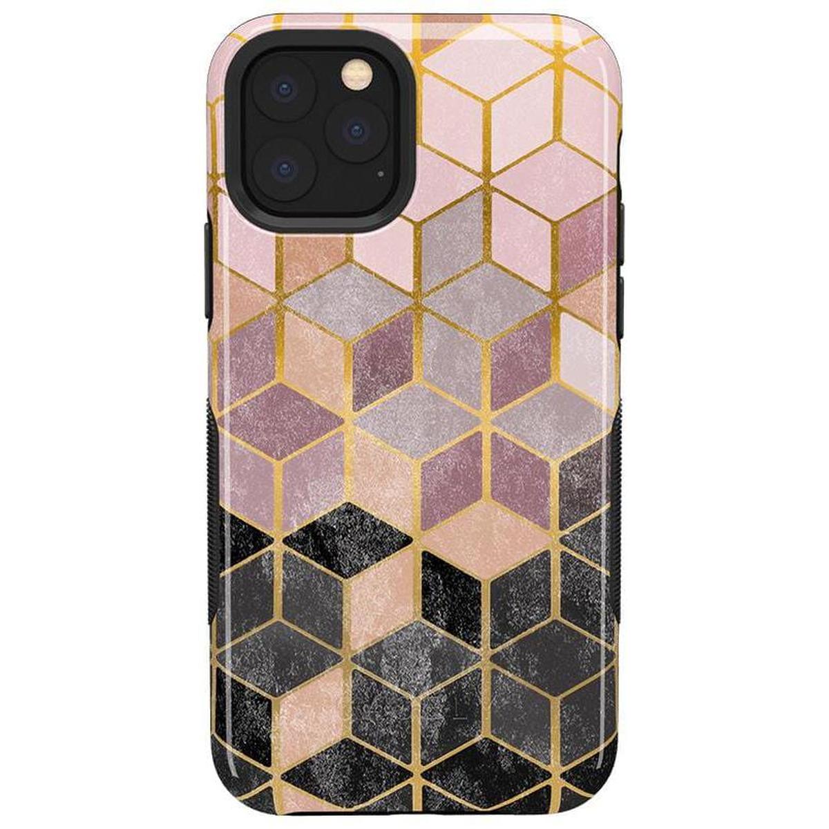 Stepping Up | Geo Rose Gold Marble Case