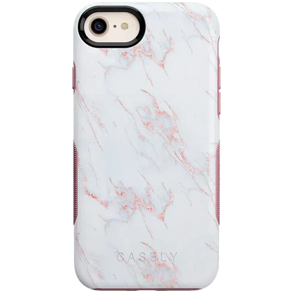 Subtle Blush | White and Pink Marble Case