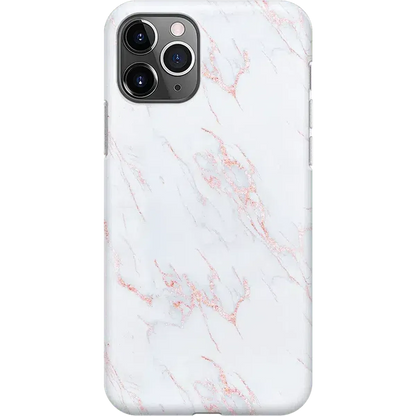 Subtle Blush | White and Pink Marble Case
