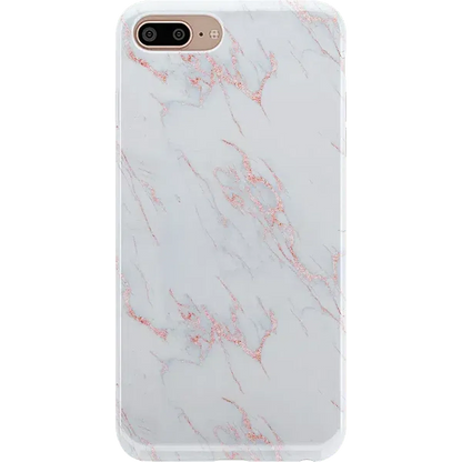 Subtle Blush | White and Pink Marble Case
