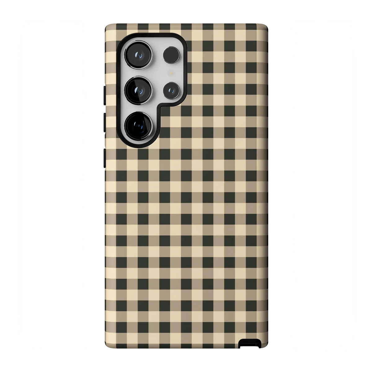 Cedar Lane | Black & Cream Gingham Case