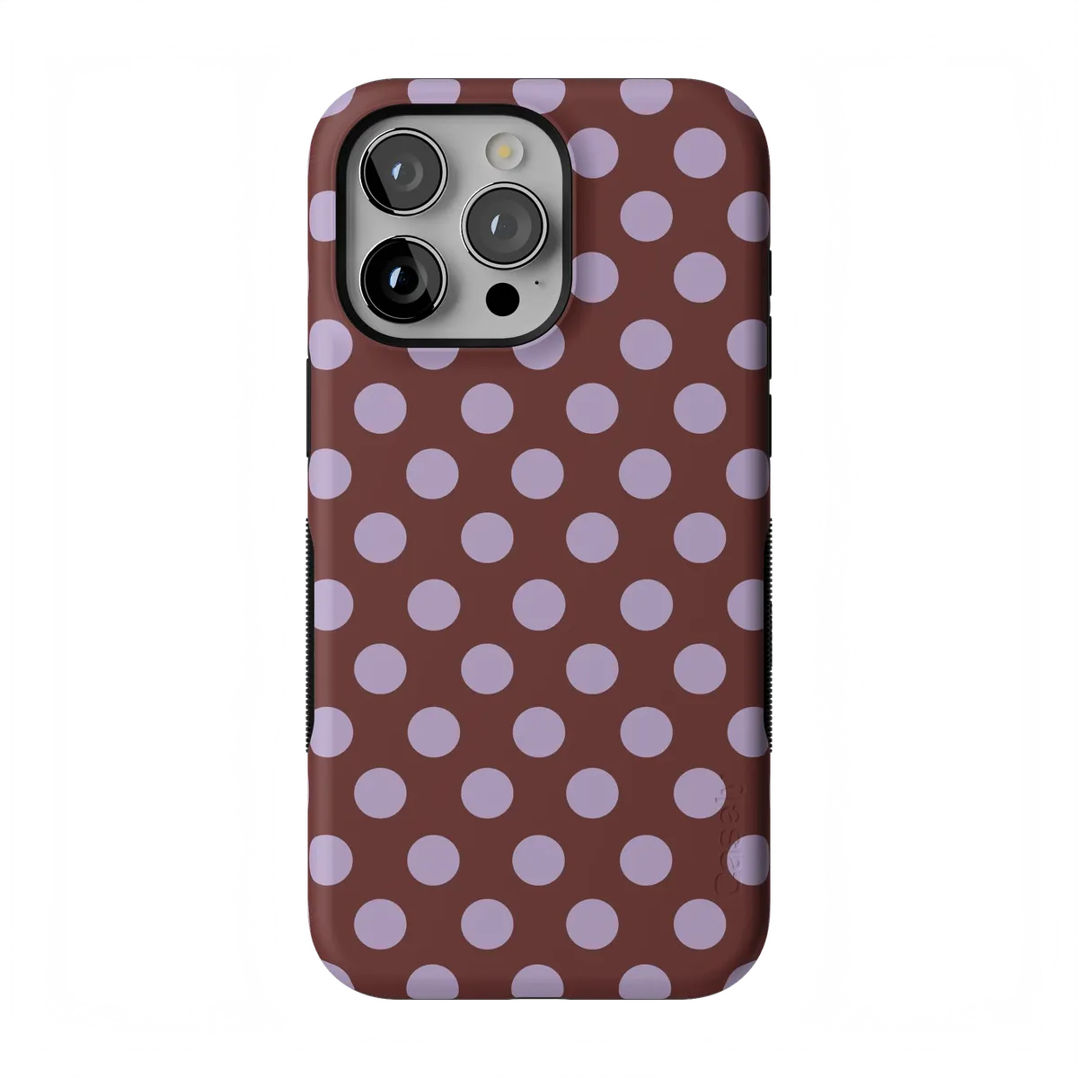 Spotted in SoHo | Burgundy Polka Dot Case