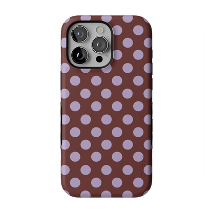 Spotted in SoHo | Burgundy Polka Dot Case