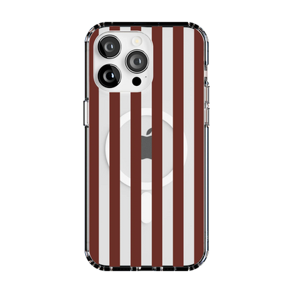 Sunday in Brooklyn | Burgundy Stripes Case