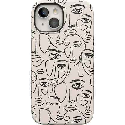 We're All Human | Minimal Face Art Case