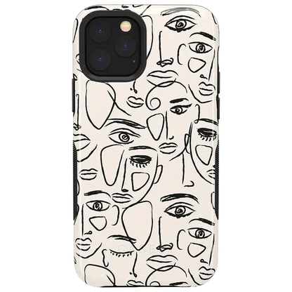 We're All Human | Minimal Face Art Case