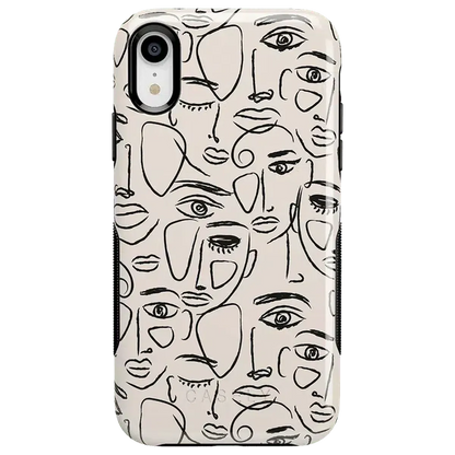 We're All Human | Minimal Face Art Case