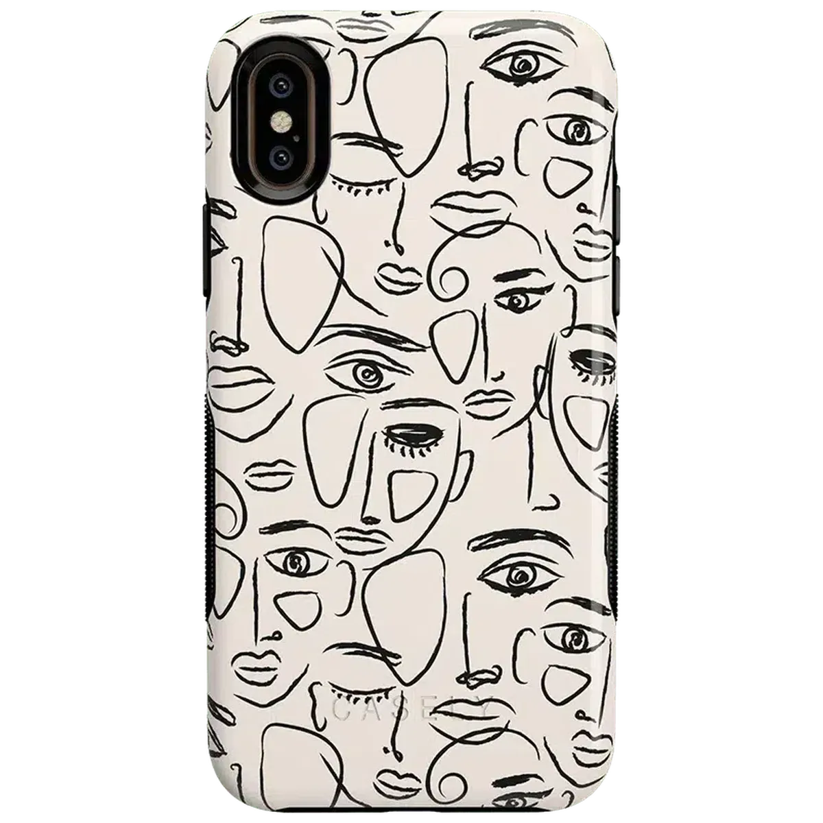 We're All Human | Minimal Face Art Case