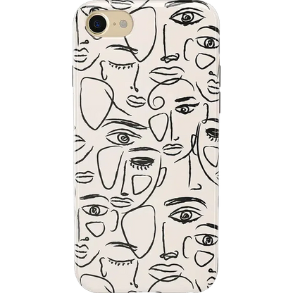 We're All Human | Minimal Face Art Case