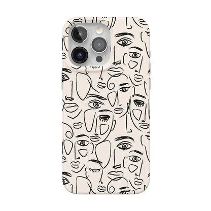 We're All Human | Minimal Face Art Case