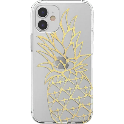 You're a Fine-Apple | Gold Pineapple Clear Case