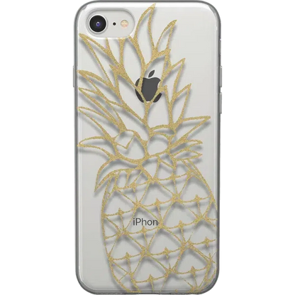 You're a Fine-Apple | Gold Pineapple Clear Case